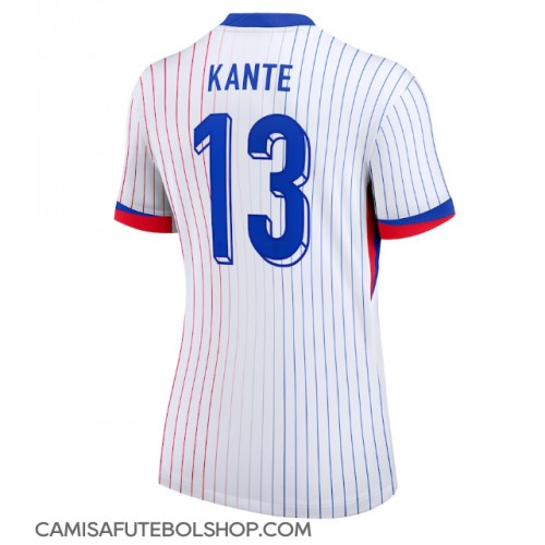 Camisa de time de futebol França Kante #13 Replicas 2º Equipamento Feminina Europeu 2024 Manga Curta